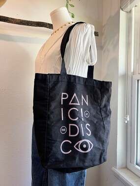 Panic At The Disco 2016 Concert Black Cotton Canvas Graphic Tote Bag